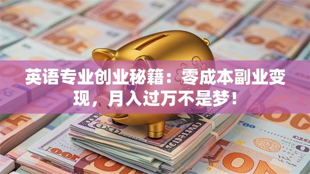 英语专业创业秘籍：零成本副业变现，月入过万不是梦！