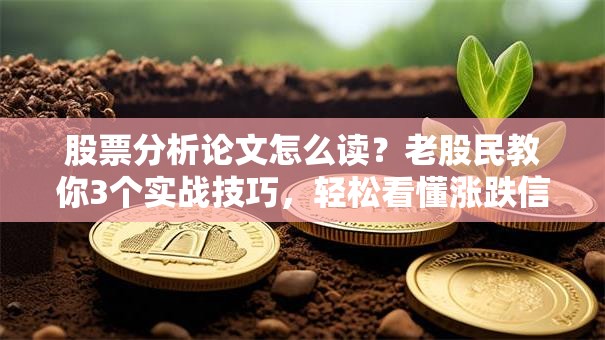 股票分析论文怎么读？老股民教你3个实战技巧，轻松看懂涨跌信号！
