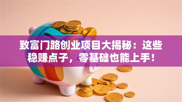 致富门路创业项目大揭秘：这些稳赚点子，零基础也能上手！