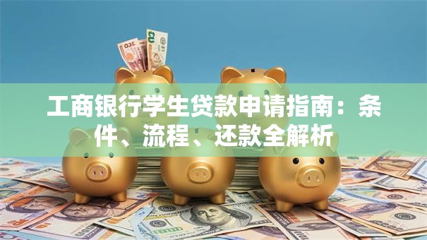 工商银行学生贷款申请指南：条件、流程、还款全解析