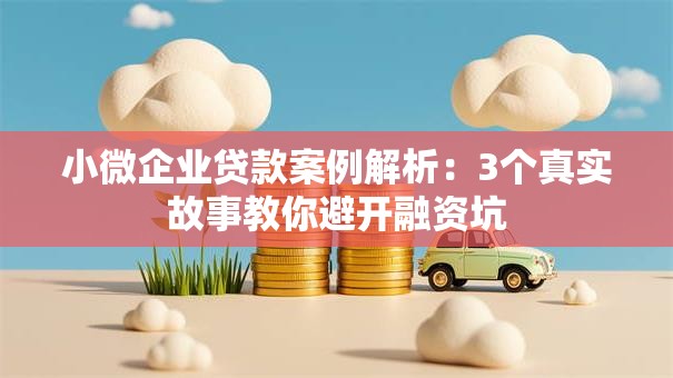 小微企业贷款案例解析：3个真实故事教你避开融资坑