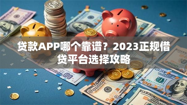 贷款APP哪个靠谱？2023正规借贷平台选择攻略