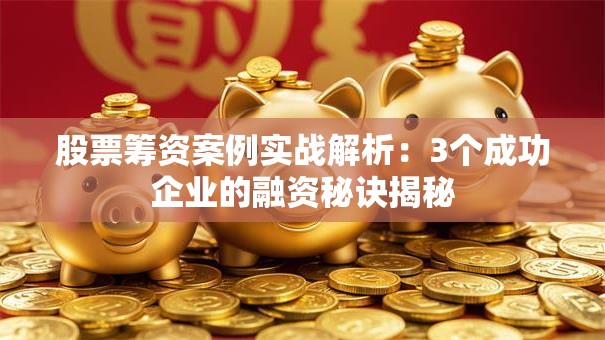 股票筹资案例实战解析：3个成功企业的融资秘诀揭秘