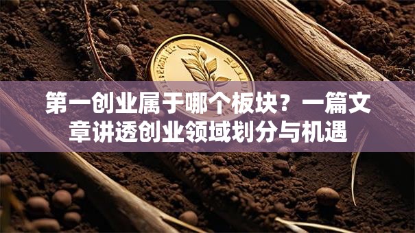 第一创业属于哪个板块？一篇文章讲透创业领域划分与机遇