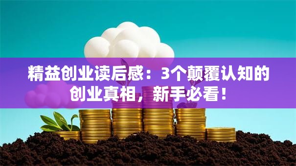 精益创业读后感：3个颠覆认知的创业真相，新手必看！