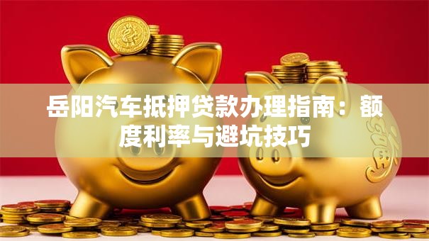 岳阳汽车抵押贷款办理指南：额度利率与避坑技巧