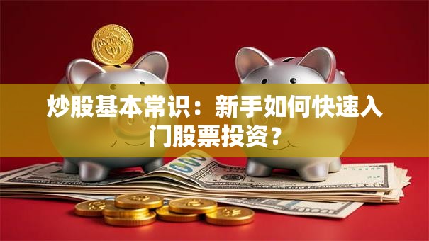 炒股基本常识：新手如何快速入门股票投资？