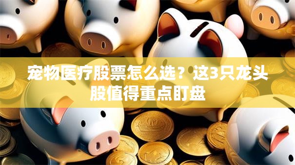 宠物医疗股票怎么选？这3只龙头股值得重点盯盘