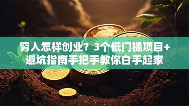 穷人怎样创业？3个低门槛项目+避坑指南手把手教你白手起家