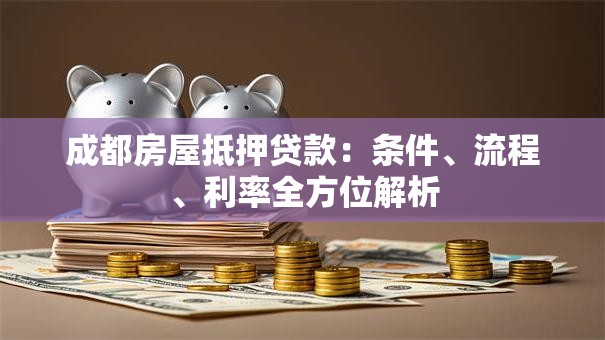 成都房屋抵押贷款：条件、流程、利率全方位解析