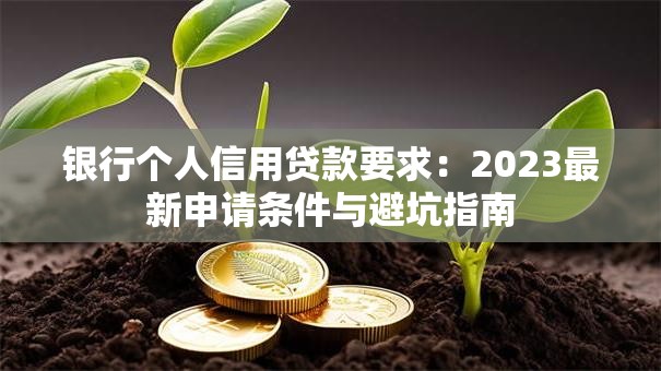 银行个人信用贷款要求：2023最新申请条件与避坑指南