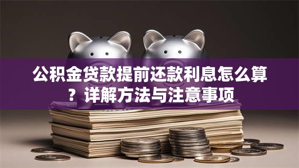 公积金贷款提前还款利息怎么算？详解方法与注意事项