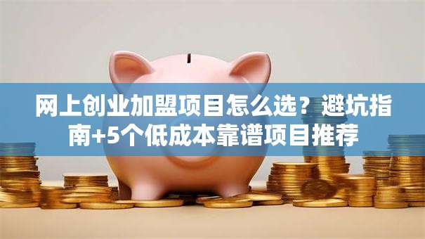 网上创业加盟项目怎么选？避坑指南+5个低成本靠谱项目推荐