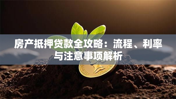 房产抵押贷款全攻略：流程、利率与注意事项解析