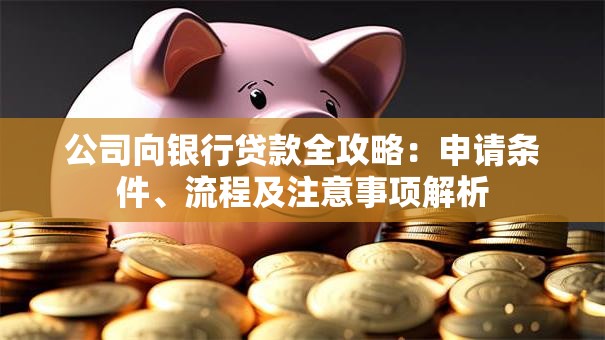 公司向银行贷款全攻略：申请条件、流程及注意事项解析