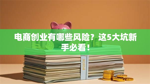 电商创业有哪些风险？这5大坑新手必看！