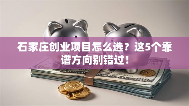 石家庄创业项目怎么选？这5个靠谱方向别错过！