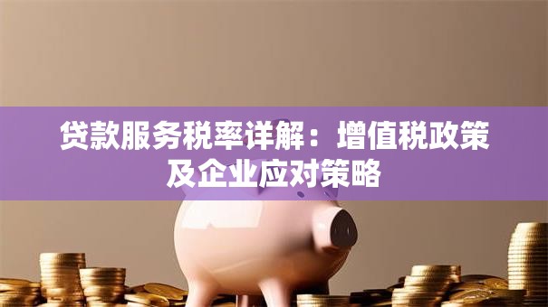 贷款服务税率详解：增值税政策及企业应对策略