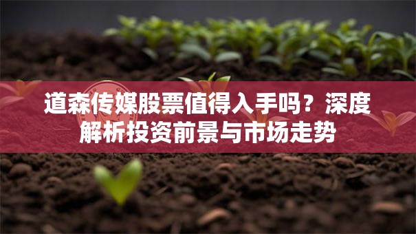 道森传媒股票值得入手吗？深度解析投资前景与市场走势