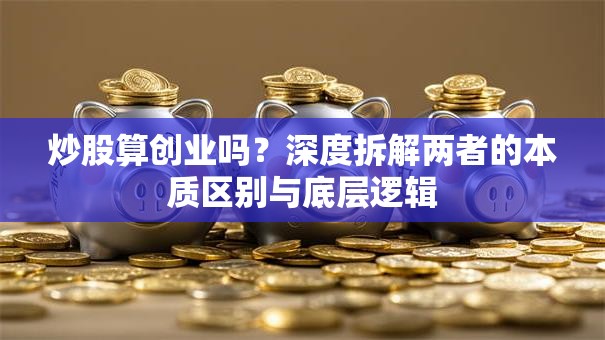 炒股算创业吗？深度拆解两者的本质区别与底层逻辑