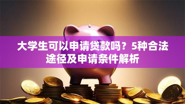 大学生可以申请贷款吗？5种合法途径及申请条件解析