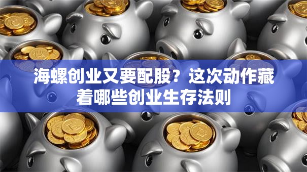 海螺创业又要配股？这次动作藏着哪些创业生存法则