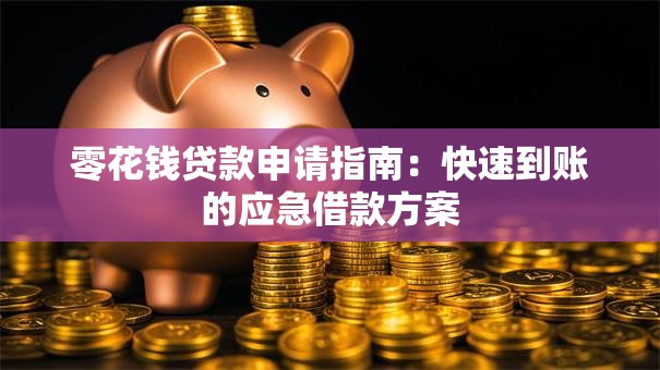 零花钱贷款申请指南：快速到账的应急借款方案