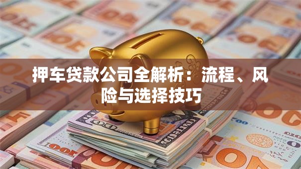 押车贷款公司全解析：流程、风险与选择技巧
