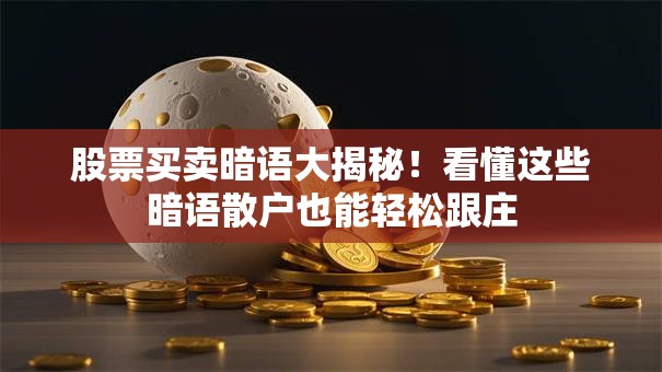 股票买卖暗语大揭秘！看懂这些暗语散户也能轻松跟庄