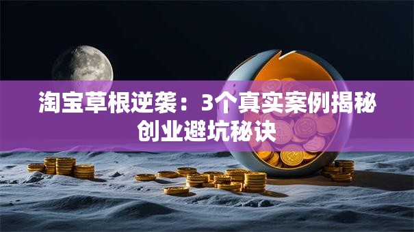 淘宝草根逆袭：3个真实案例揭秘创业避坑秘诀