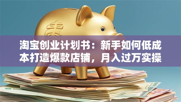 淘宝创业计划书：新手如何低成本打造爆款店铺，月入过万实操指南