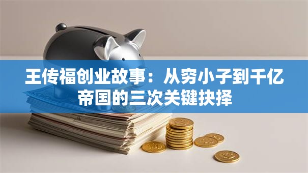 王传福创业故事：从穷小子到千亿帝国的三次关键抉择