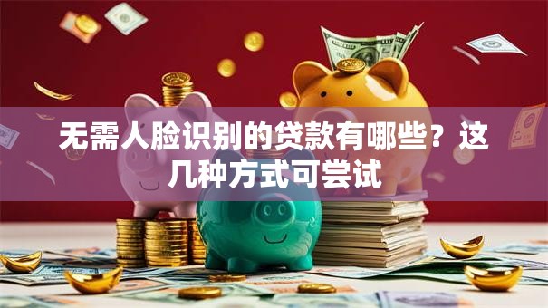 无需人脸识别的贷款有哪些？这几种方式可尝试