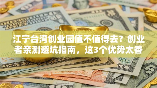 江宁台湾创业园值不值得去？创业者亲测避坑指南，这3个优势太香了！