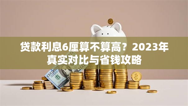 贷款利息6厘算不算高？2023年真实对比与省钱攻略