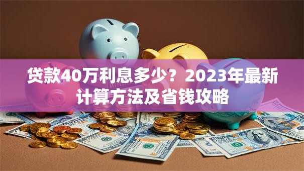 贷款40万利息多少？2023年最新计算方法及省钱攻略