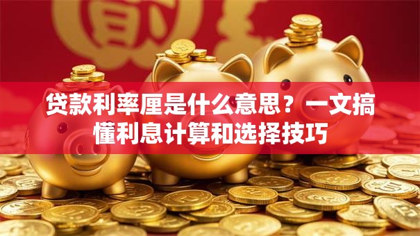 贷款利率厘是什么意思？一文搞懂利息计算和选择技巧