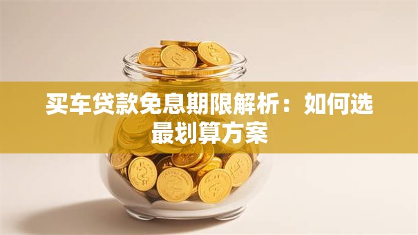 买车贷款免息期限解析：如何选最划算方案