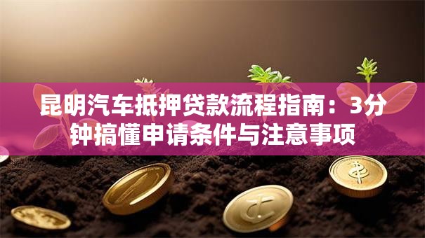 昆明汽车抵押贷款流程指南：3分钟搞懂申请条件与注意事项