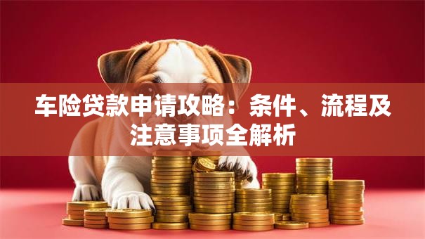 车险贷款申请攻略：条件、流程及注意事项全解析