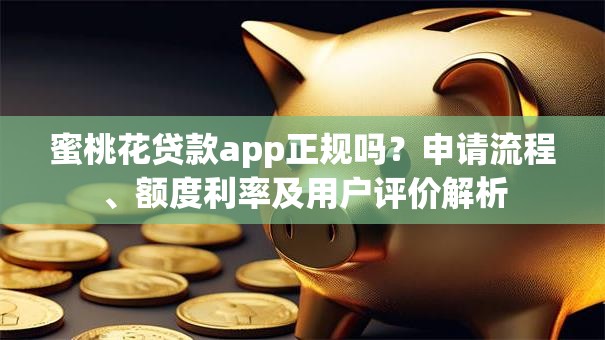 蜜桃花贷款app正规吗？申请流程、额度利率及用户评价解析