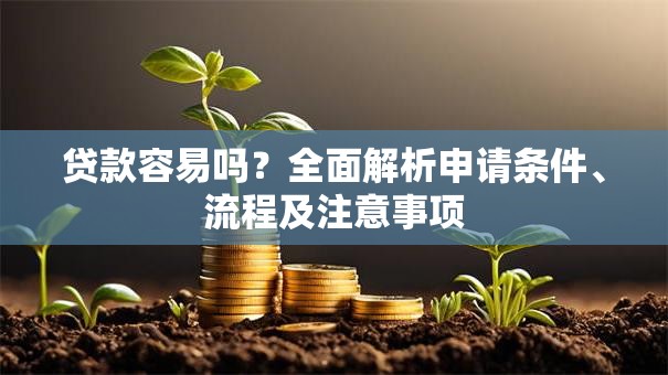 贷款容易吗？全面解析申请条件、流程及注意事项