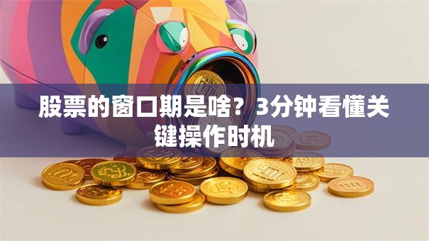 股票的窗口期是啥？3分钟看懂关键操作时机