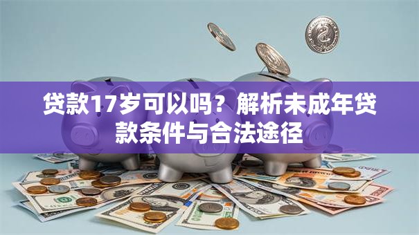 贷款17岁可以吗？解析未成年贷款条件与合法途径