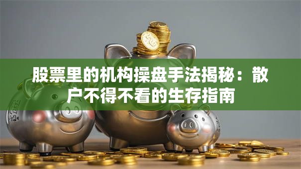 股票里的机构操盘手法揭秘：散户不得不看的生存指南