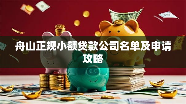 舟山正规小额贷款公司名单及申请攻略
