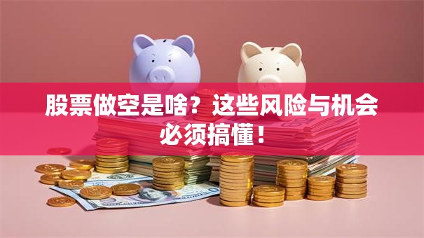 股票做空是啥？这些风险与机会必须搞懂！