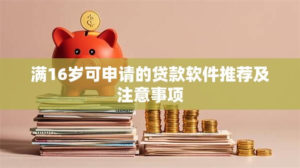 满16岁可申请的贷款软件推荐及注意事项