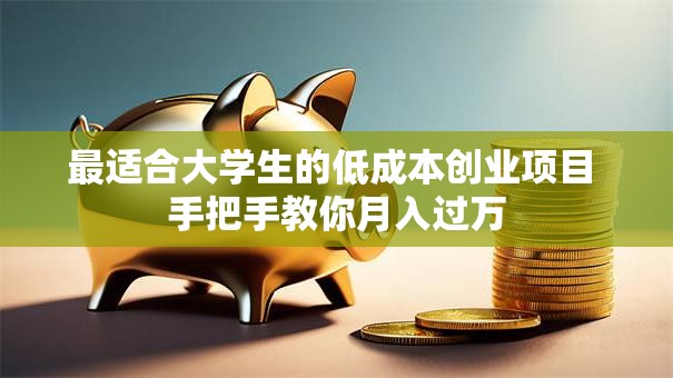 最适合大学生的低成本创业项目 手把手教你月入过万