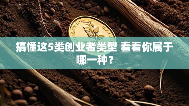 搞懂这5类创业者类型 看看你属于哪一种？